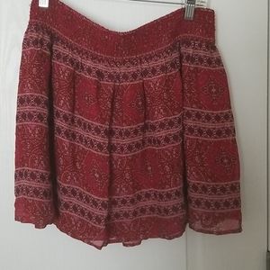 Lucky Brand red skirt